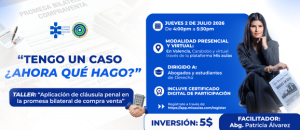 El Escritorio Jurídico Lazarus, Álvarez & Asociados, S.C dictará taller práctico sobre la aplicación de la cláusula penal en contratos de compraventa
